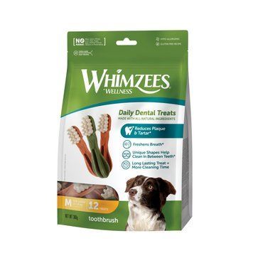 Ласощі Whimzees Toothbrush д/собак у формі зубної щітки M 12 шт 1111220587 фото