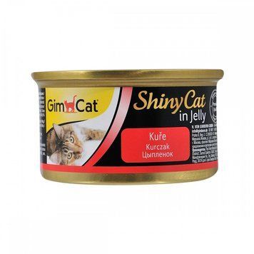 Корм вологий GimCat Shiny Cat для котів з куркою в желе 70 г 1111137996 фото