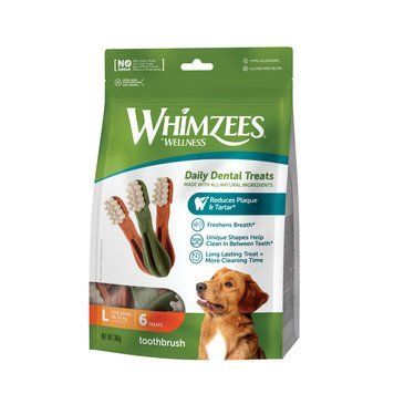 Ласощі Whimzees Toothbrush д/собак у формі зубної щітки L 6 шт 1111220588 фото