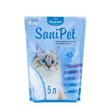 Наповнювач Sani Pet для котячого туалету силікагелевий 5 л 1111140514 фото