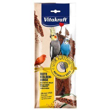 Ласощі Vitakraft VITA Nature Red Foxtail Millet для декоративних папуг з чумизою 80 г 1111121111 фото
